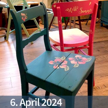 Workshop Stühle streichen April 2024