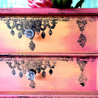Vintage Nachttisch SUNSET – Bild 9