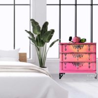 Vintage Nachttisch SUNSET – Bild 3
